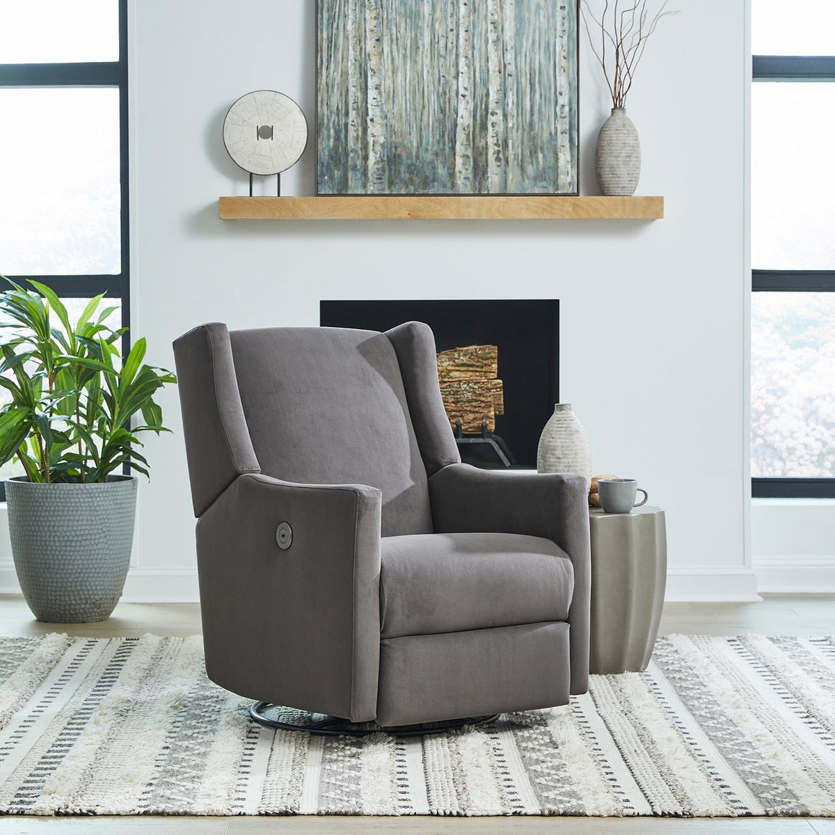 Best Chairs Lillian Swivel Glider Recliner