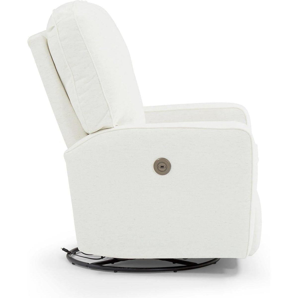 Best Chairs Bilana Swivel Glider Recliner with USB