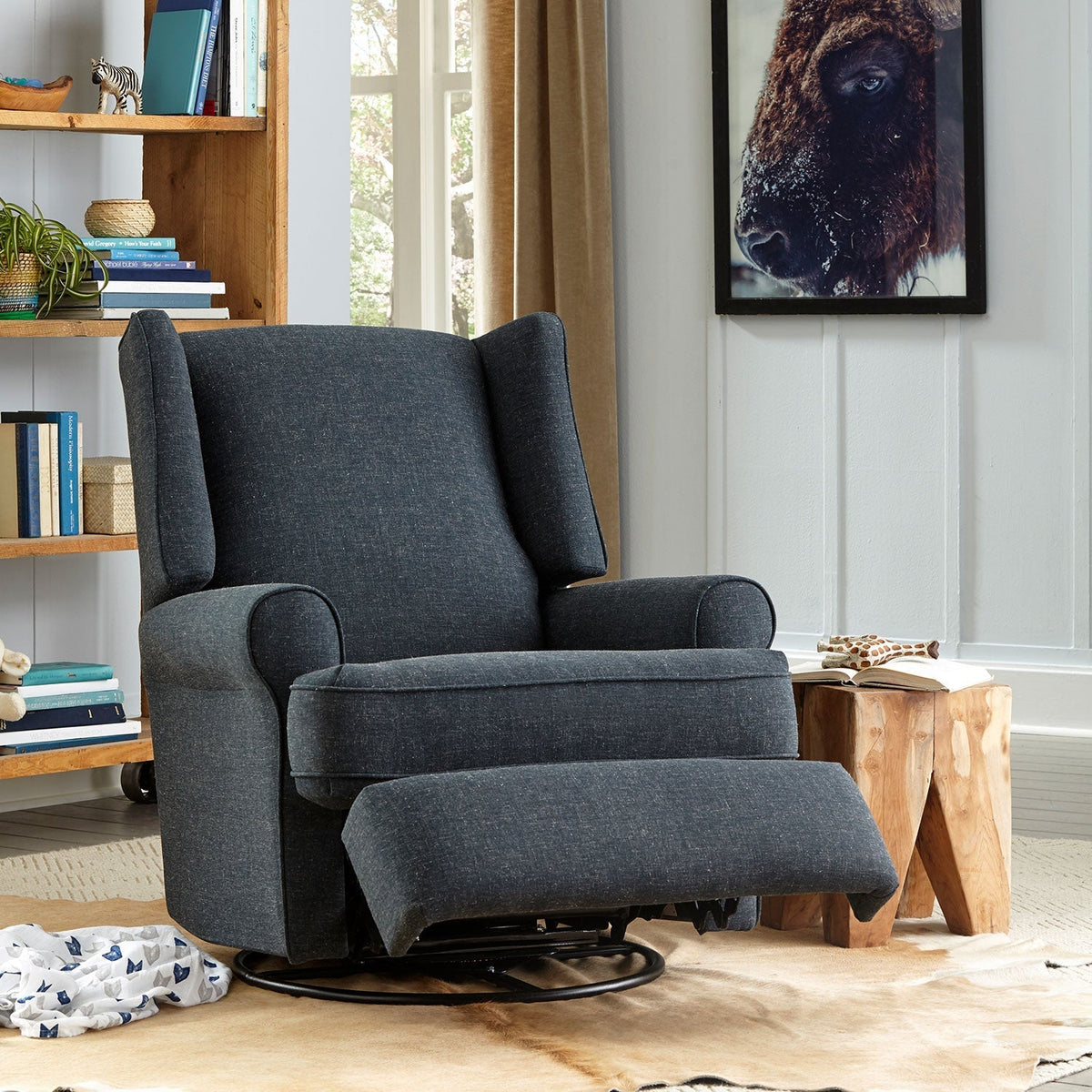 Best Chairs Logan Swivel Glider Recliner