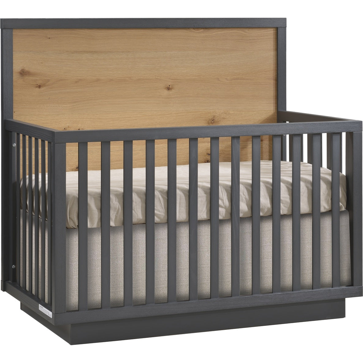 Natart Como Naturale 5-in-1 Convertible Crib with Wood Panel