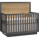 Natart Como Naturale 5-in-1 Convertible Crib with Wood Panel