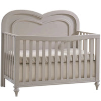 Natart Greta 4-in-1 Convertible Crib with Heart Shaped Decorative Molding