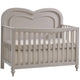 Natart Greta 4-in-1 Convertible Crib with Heart Shaped Decorative Molding