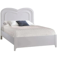 Natart Greta Double Bed 54’’ (Low-Profile Footboard) with Heart Shaped Decorative Molding