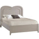 Natart Greta Double Bed 54’’ (Low-Profile Footboard) with Heart Shaped Decorative Molding