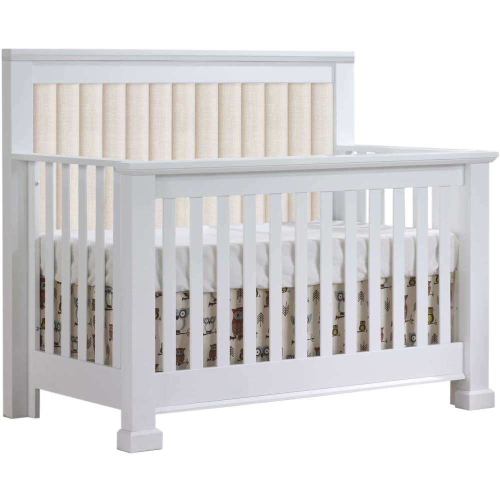 Natart Taylor 5-in-1 Convertible Crib with Upholstered Panel