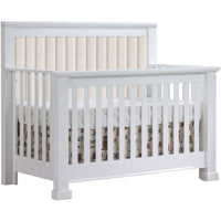 Natart Taylor 5-in-1 Convertible Crib with Upholstered Panel