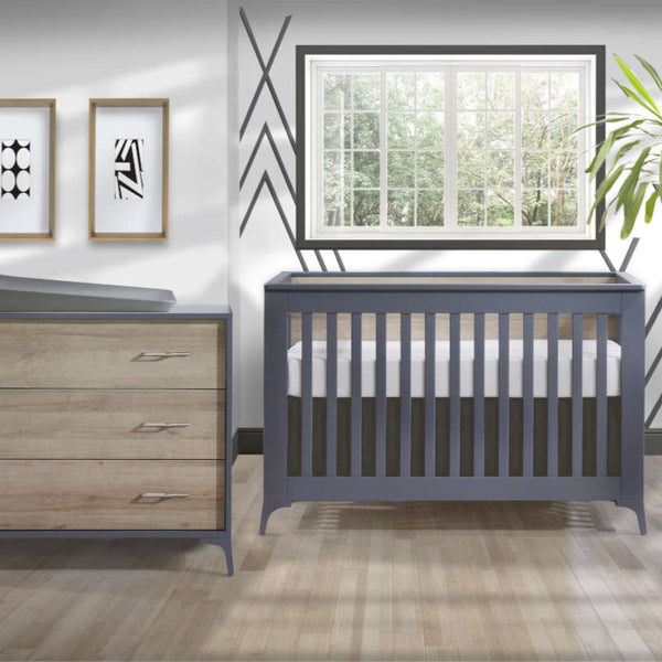 Tulip Metro Convertible Crib + 3-Drawer Dresser XL