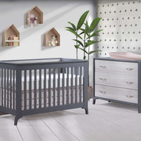 Tulip Metro Convertible Crib + 3-Drawer Dresser XL