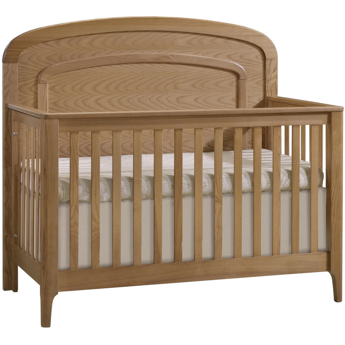 Natart Palo 5-in-1 Convertible Crib with Arched Decorative Molding
