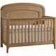 Natart Palo 5-in-1 Convertible Crib with Arched Decorative Molding