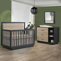 Tulip Tito Crib-to-Double Bed + Combo Dresser Set
