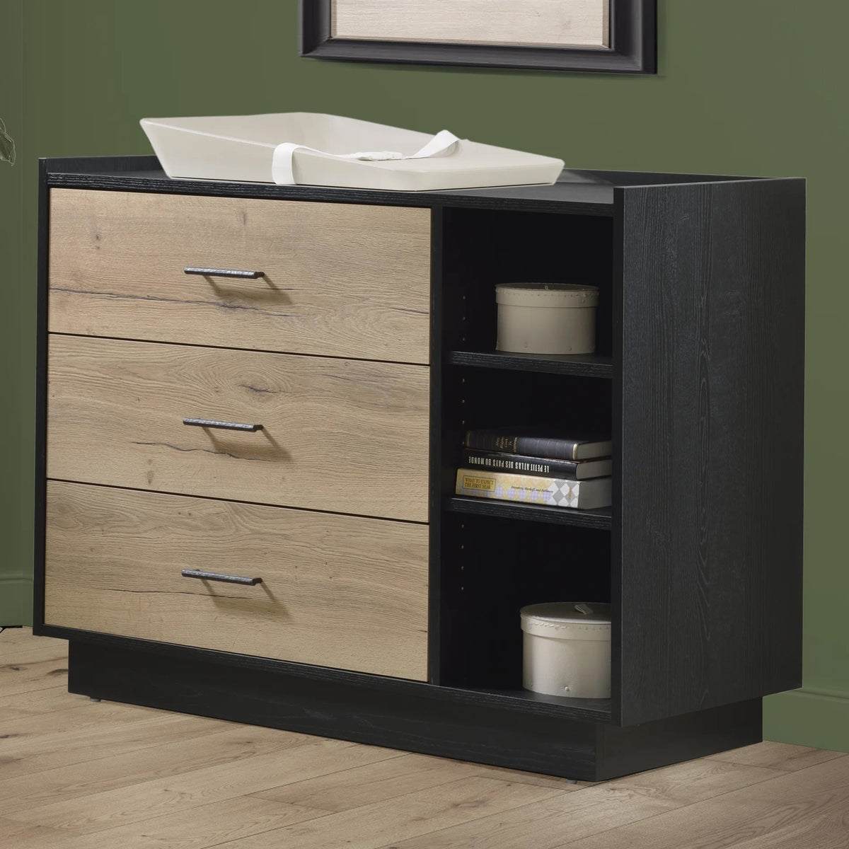 Tulip Tito Crib-to-Double Bed + Combo Dresser Set