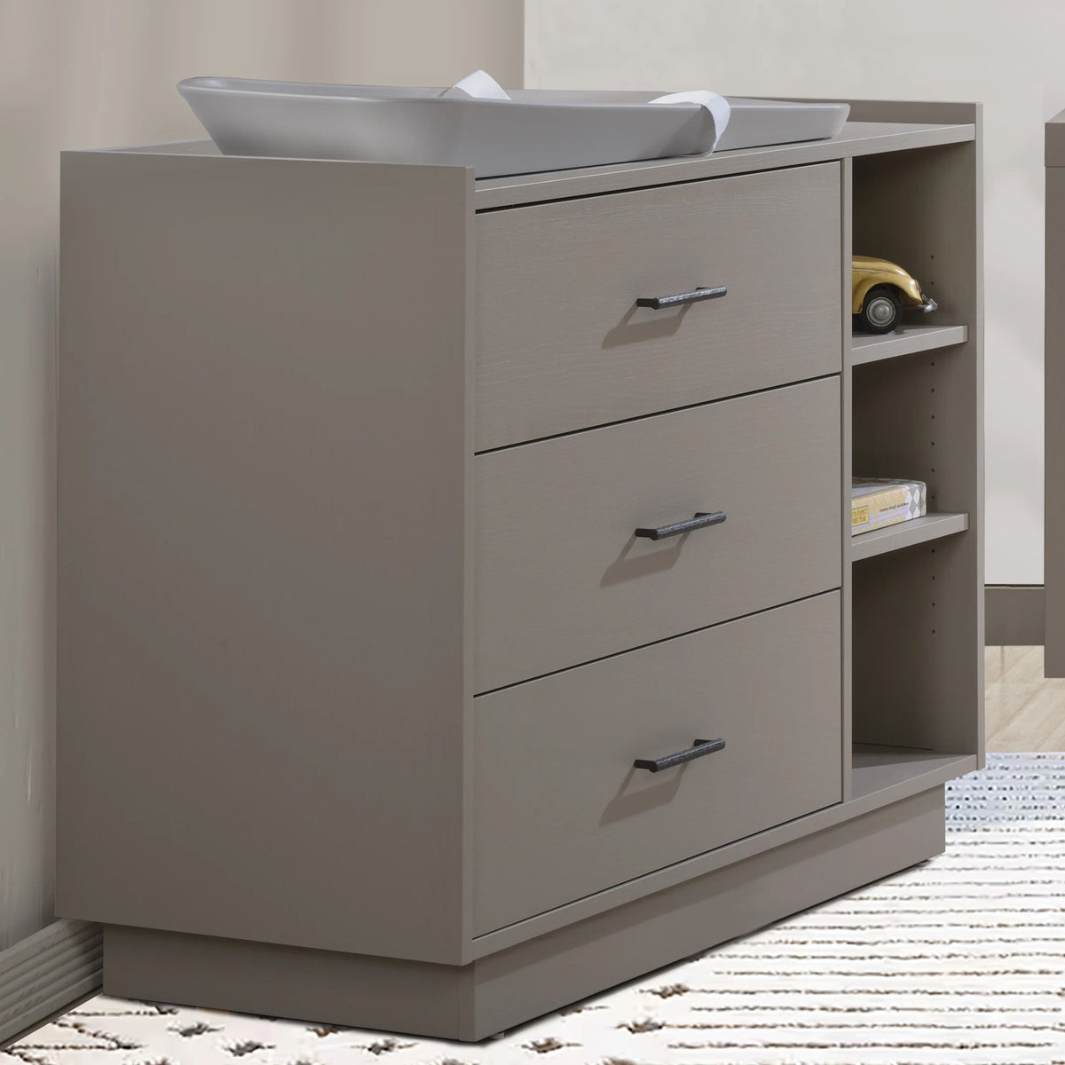 Tulip Tito Crib-to-Double Bed + Combo Dresser Set