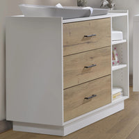 Tulip Tito Crib-to-Double Bed + Combo Dresser Set