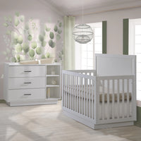 Tulip Tito Crib-to-Double Bed + Combo Dresser Set