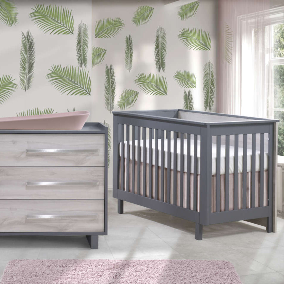 Tulip Urban Convertible Crib + 3-Drawer Dresser XL