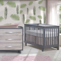 Tulip Urban Convertible Crib + 3-Drawer Dresser XL