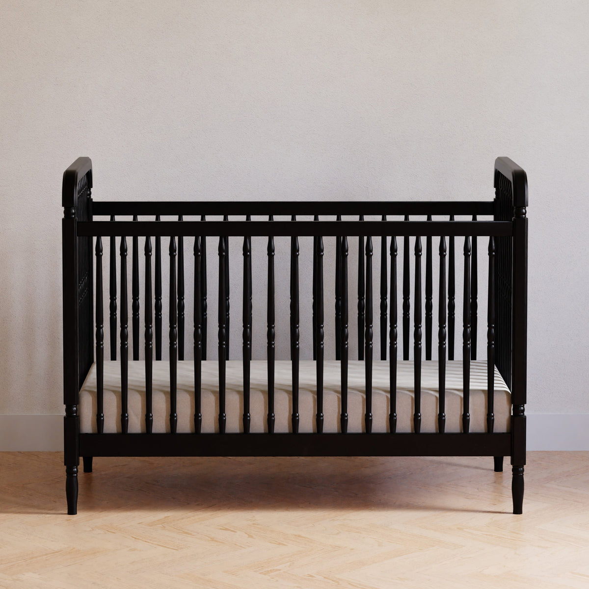 Namesake Liberty 3-in-1 Convertible Spindle Crib with Toddler Bed Conversion Kit