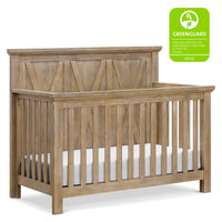 B14501DF,Monogram by Namesake,Emory Farmhouse 4-in-1 Convertible Crib in Driftwood