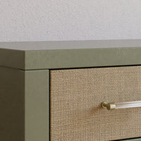 M24816FSPSEW,Namesake,Eloise 7-Drawer Assembled Dresser in French Sage and Performance Sand Eco-Weave
