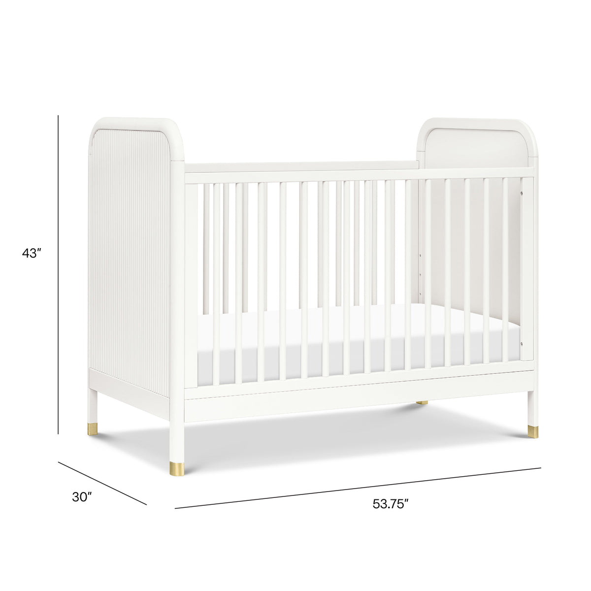M26742RW,Namesake,Brimsley Tambour 3-in-1 Convertible Crib in Warm White