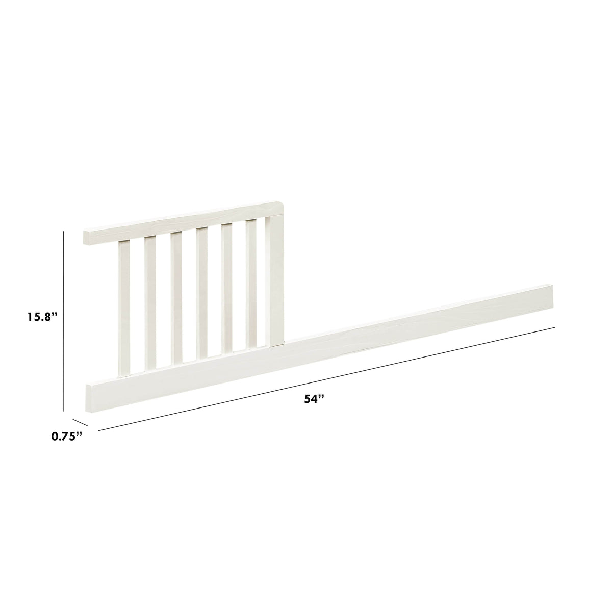 M3499RW,The MDB Family,Toddler Bed Conversion Kit for Louis in Warm White