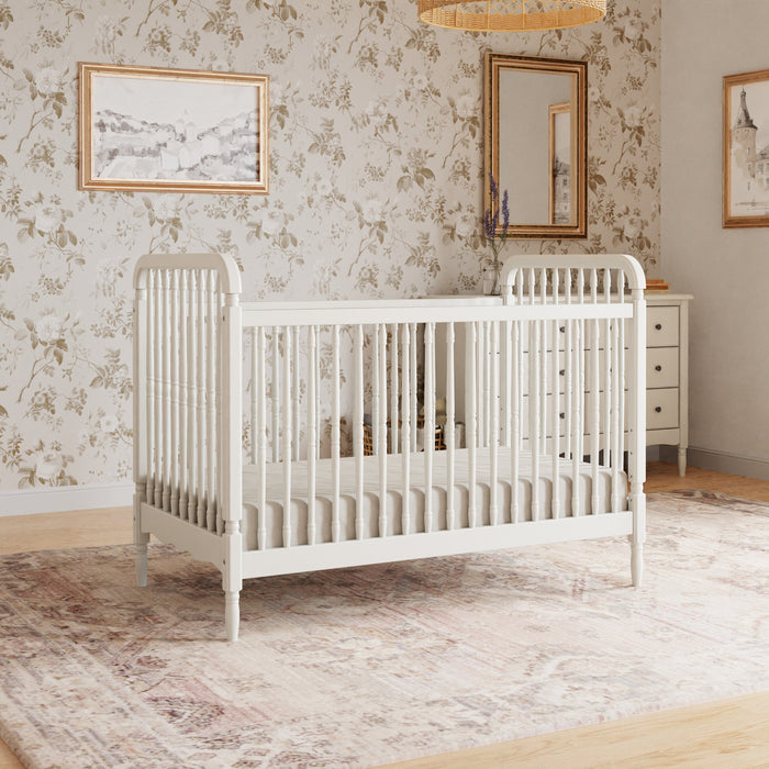 M7101RW,Namesake,Liberty 3-in-1 Convertible Spindle Crib w/Toddler Bed Conversion Kit in Warm White