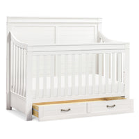 M21101HW,Namesake,Wesley Farmhouse Storage Crib in Heirloom White
