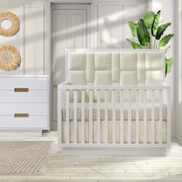 Natart Como 5-in-1 Convertible Crib with Upholstered Panel
