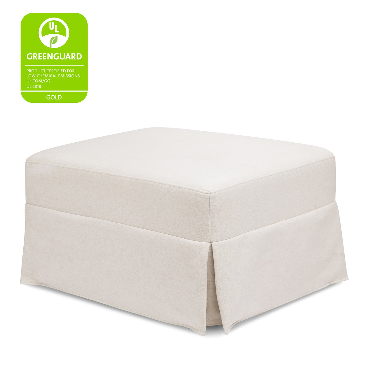 M21785PCMEW,Namesake,Crawford Gliding Ottoman in Performance Cream Eco-Weave