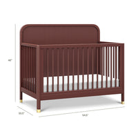 M26701CR,Namesake,Brimsley Tambour 4-in-1 Convertible Crib in Crimson