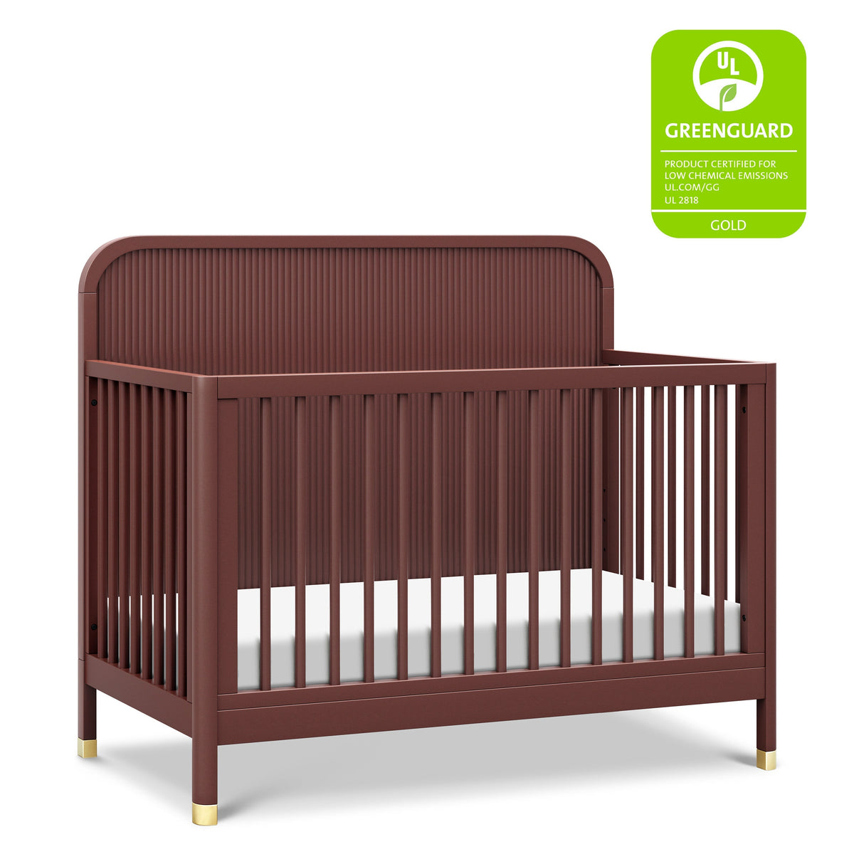 M26701CR,Namesake,Brimsley Tambour 4-in-1 Convertible Crib in Crimson