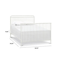 B15399WX,Namesake,Winston Full Size Bed Conversion Kit in Washed White Finish
