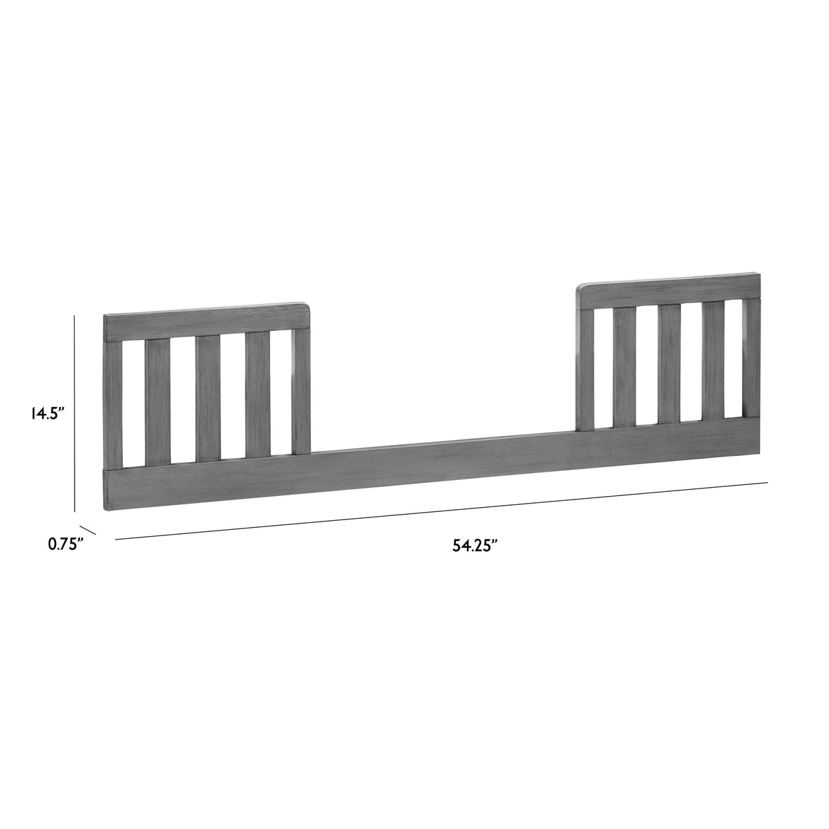 B14599WC,The MDB Family,Toddler Bed Conversion Kit in Weathered Charcoal