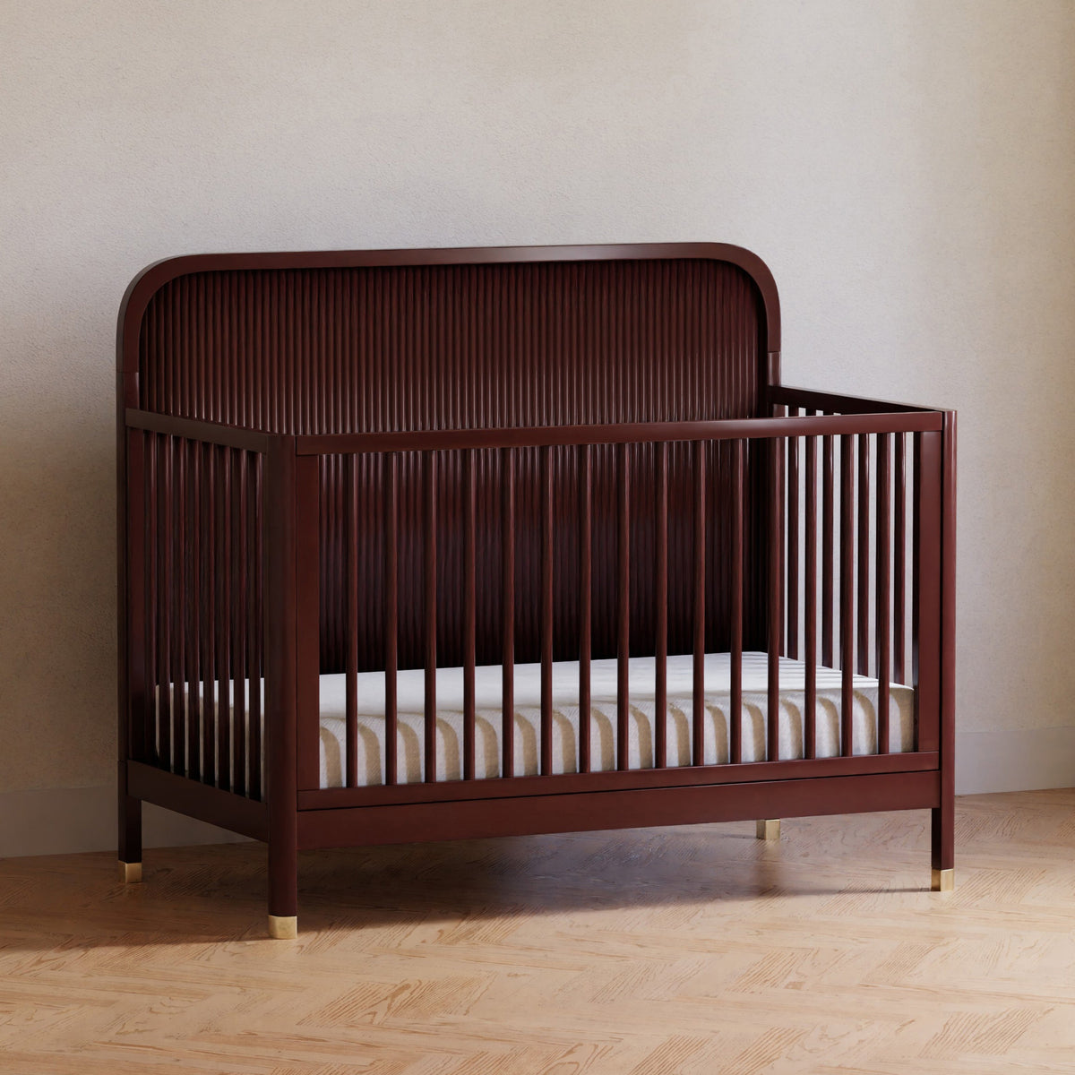 M26701CR,Namesake,Brimsley Tambour 4-in-1 Convertible Crib in Crimson