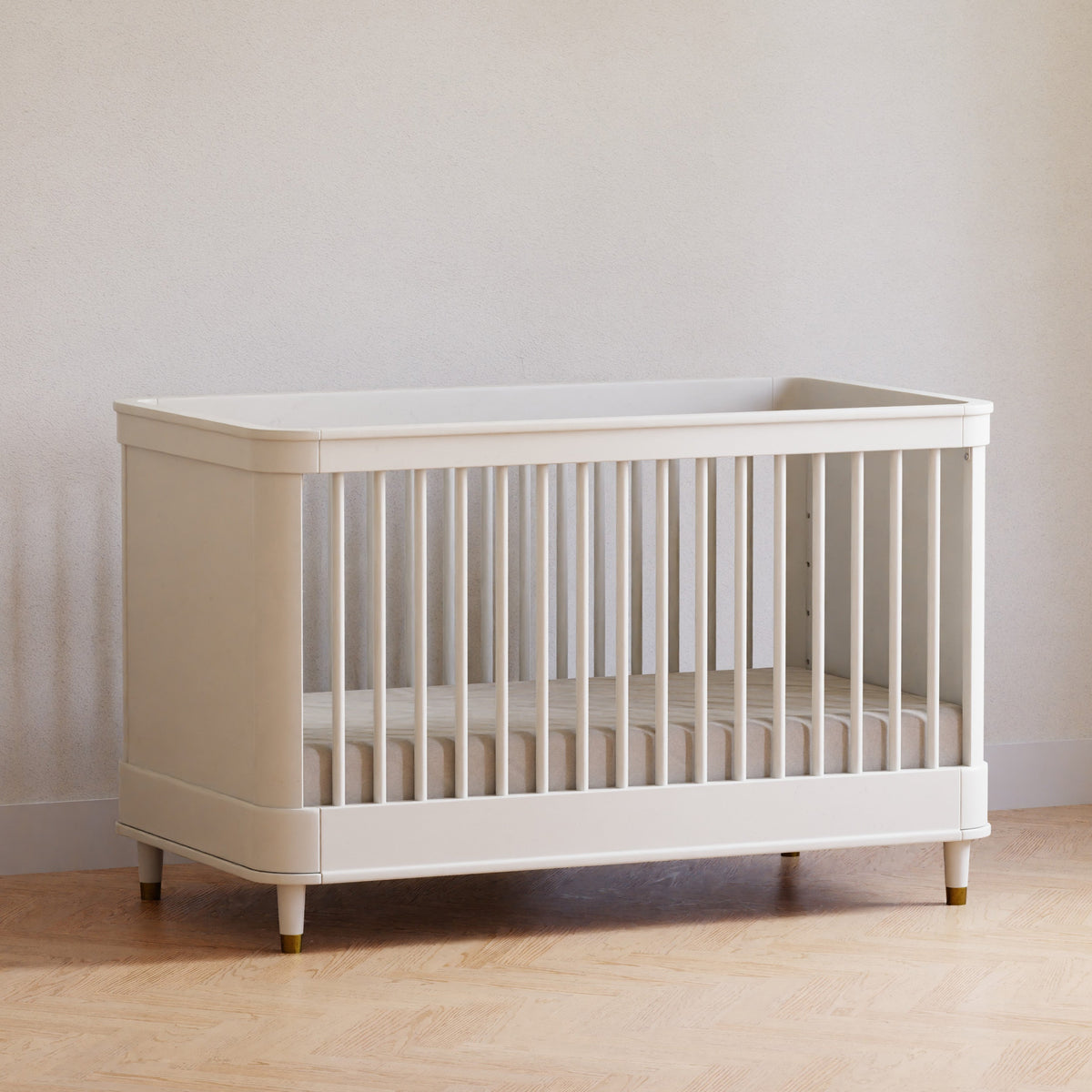 B14301RW,Namesake,Tanner 3-in-1 Convertible Crib in Warm White