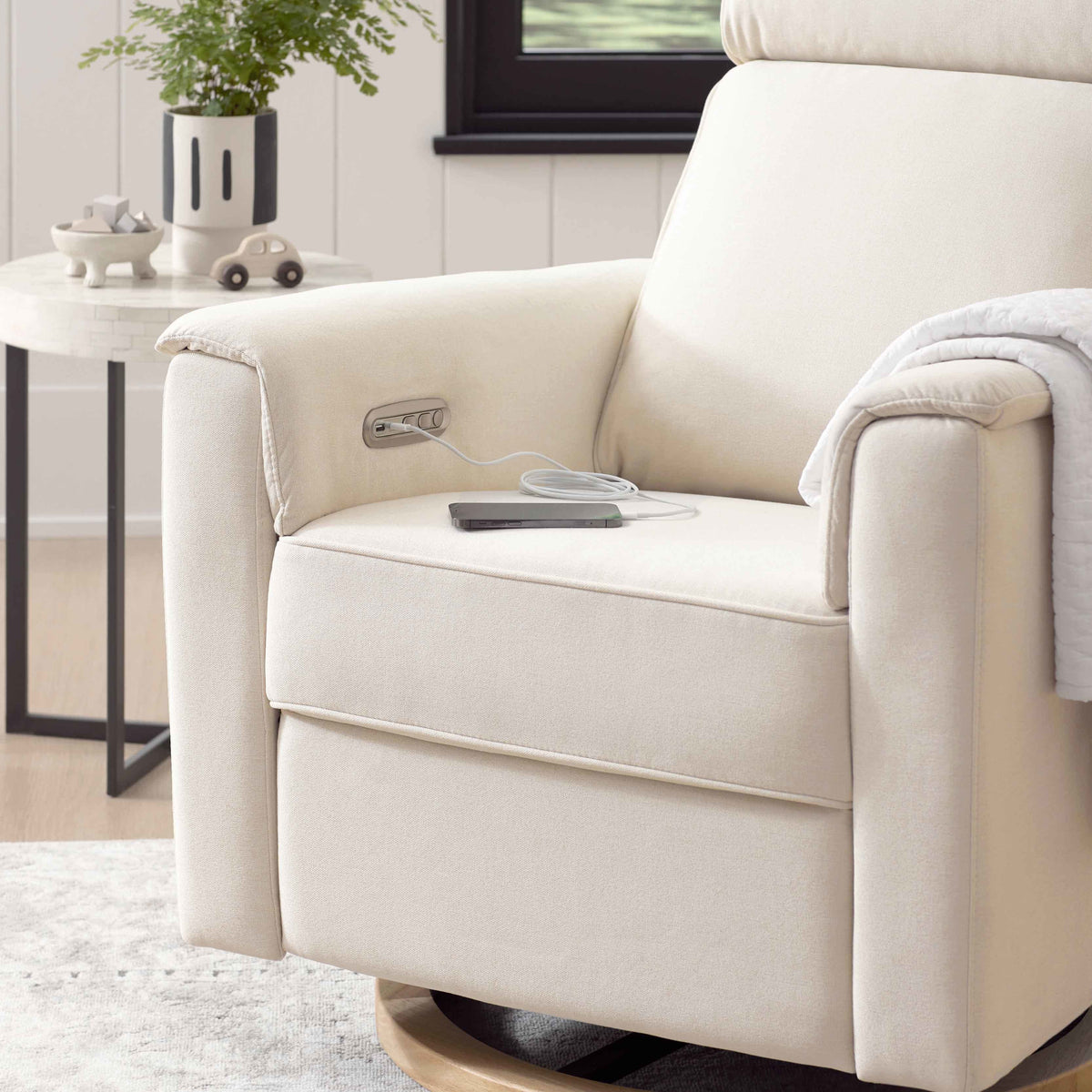 Namesake Willa Plus Power Glider Recliner w/ Power Headrest