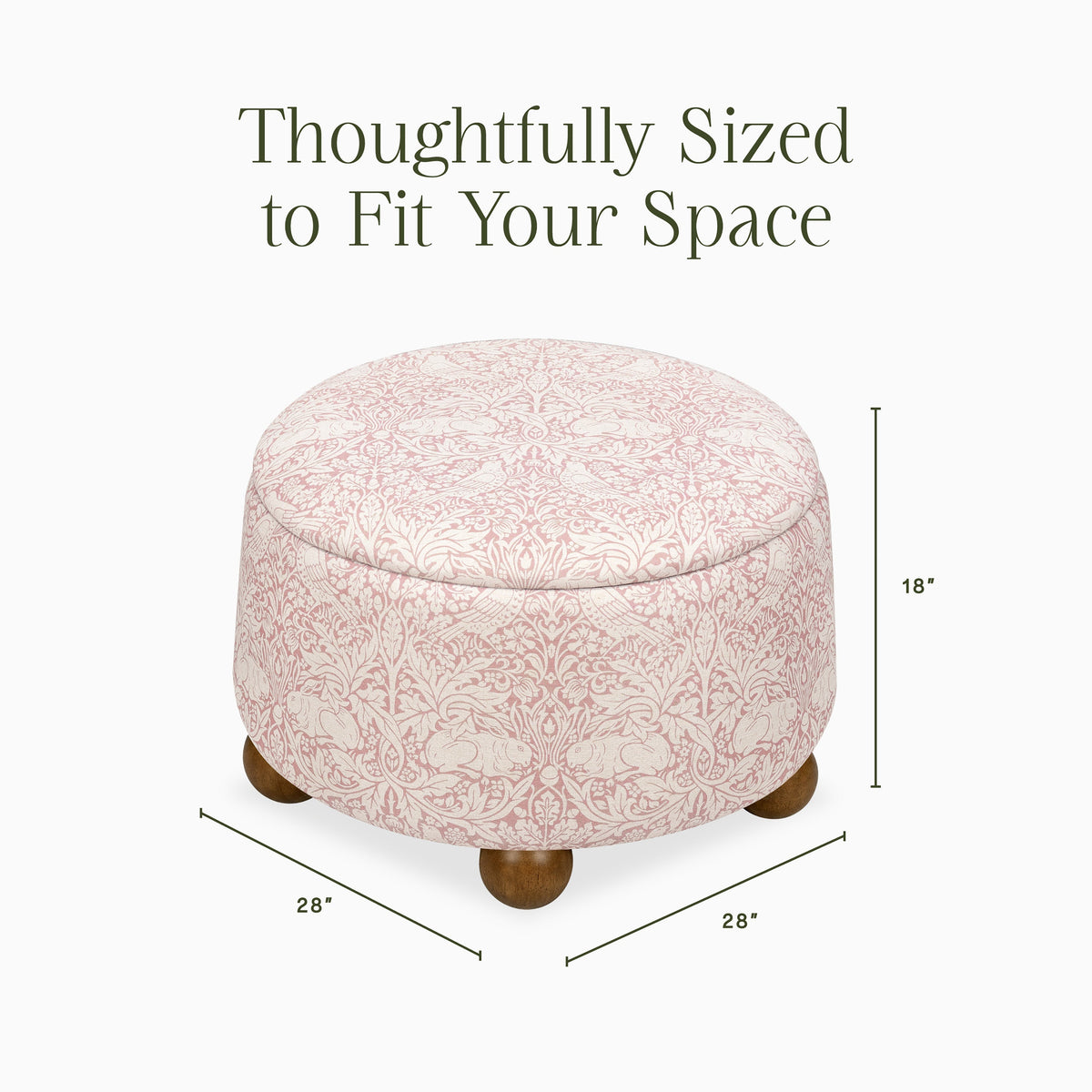 Morris & Co. x Namesake Tuffet Storage Ottoman