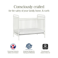 B15501WX,Namesake,Abigail 3-in-1 Convertible Crib in Washed White