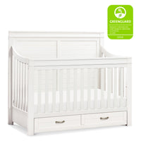 M21101HW,Namesake,Wesley Farmhouse Storage Crib in Heirloom White