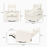 Namesake Willa Plus Power Glider Recliner w/ Power Headrest