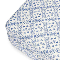 M21785BLT,Namesake,Sarah Flint x Namesake Crawford Gliding Ottoman in Blue Lattice Performance Eco-Weave