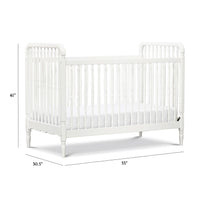 M7101RW,Namesake,Liberty 3-in-1 Convertible Spindle Crib w/Toddler Bed Conversion Kit in Warm White