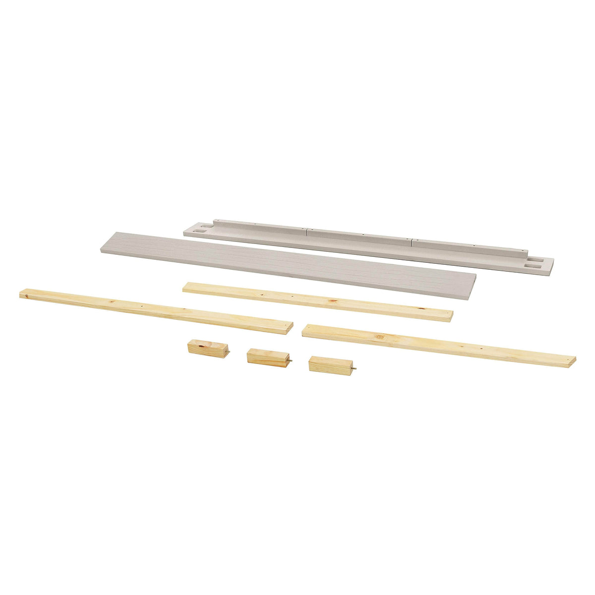 M7689WDF,The MDB Family,Full Size Bed Conversion Kit in White Driftwood