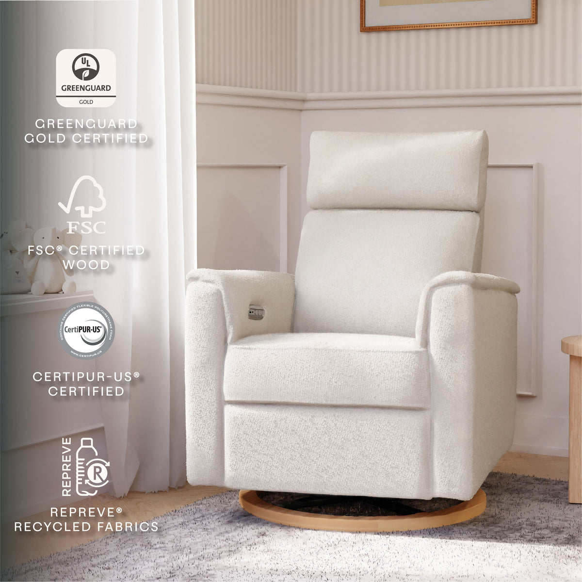 Namesake Willa Plus Power Glider Recliner w/ Power Headrest