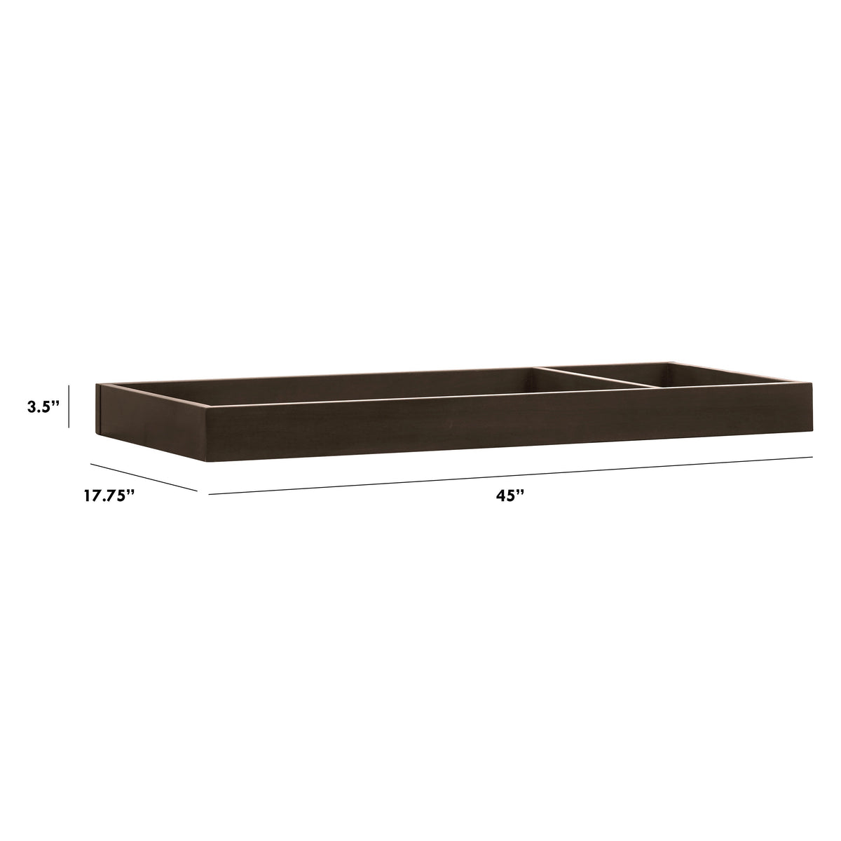 M0619TR,The MDB Family,Universal Wide Removable Changing Tray in Truffle