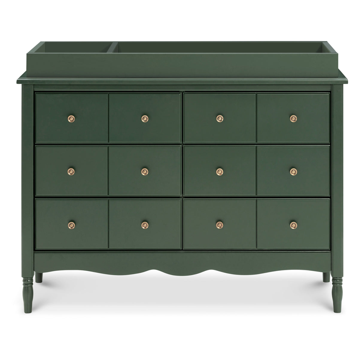 M0619FRGR,The MDB Family,Universal Wide Removable Changing Tray in Forest Green