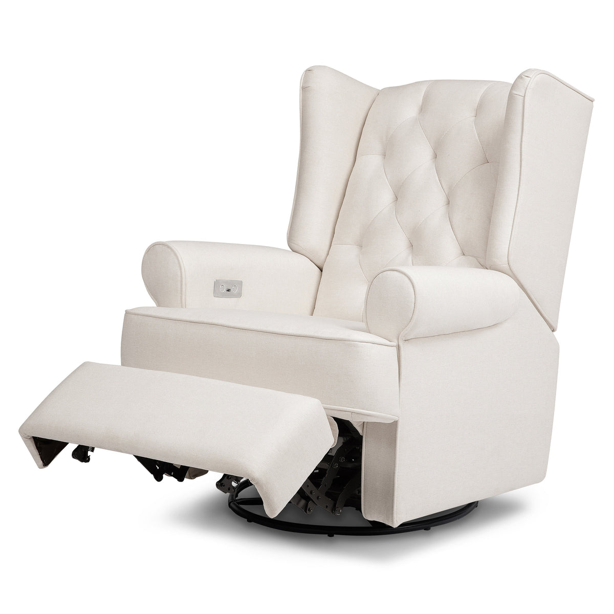 M21987PCMEW,Namesake,Harbour Power Recliner in Performance Cream Eco-Weave