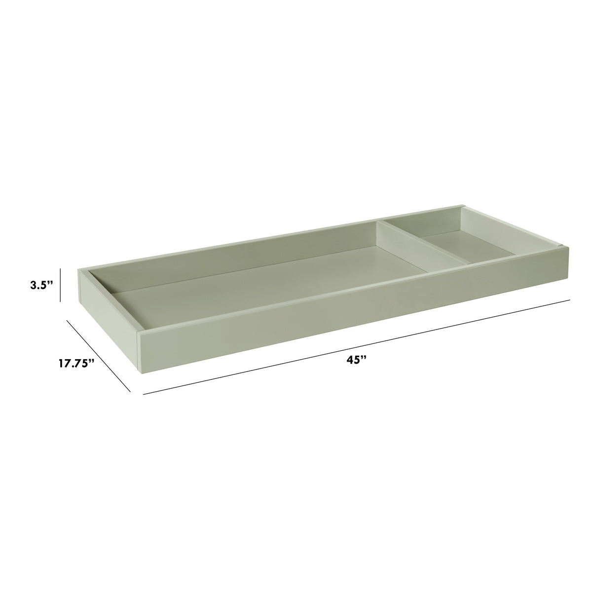 M0619FS,The MDB Family,Universal Wide Removable Changing Tray in French Sage